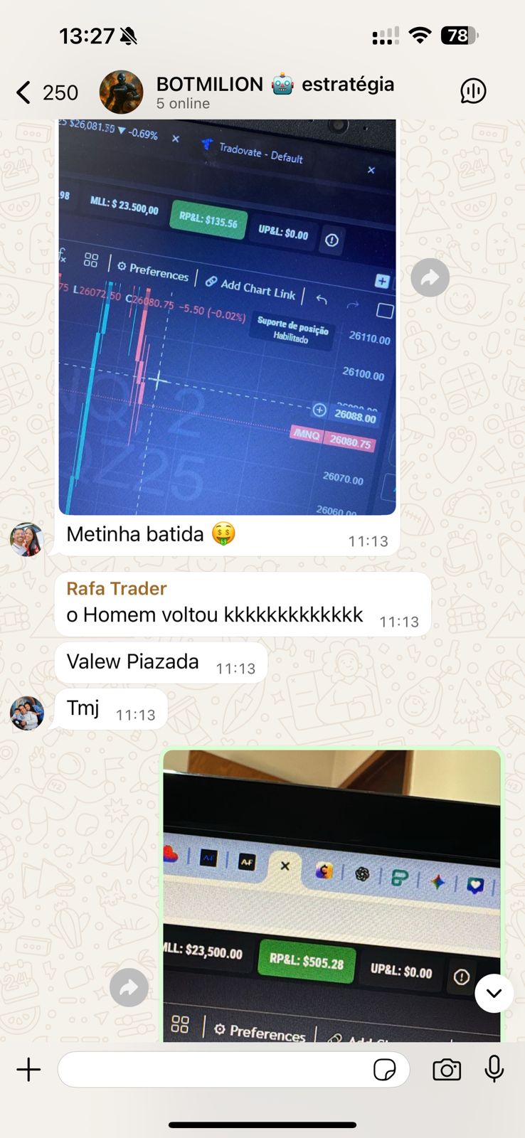 Prova social BotMilion 1