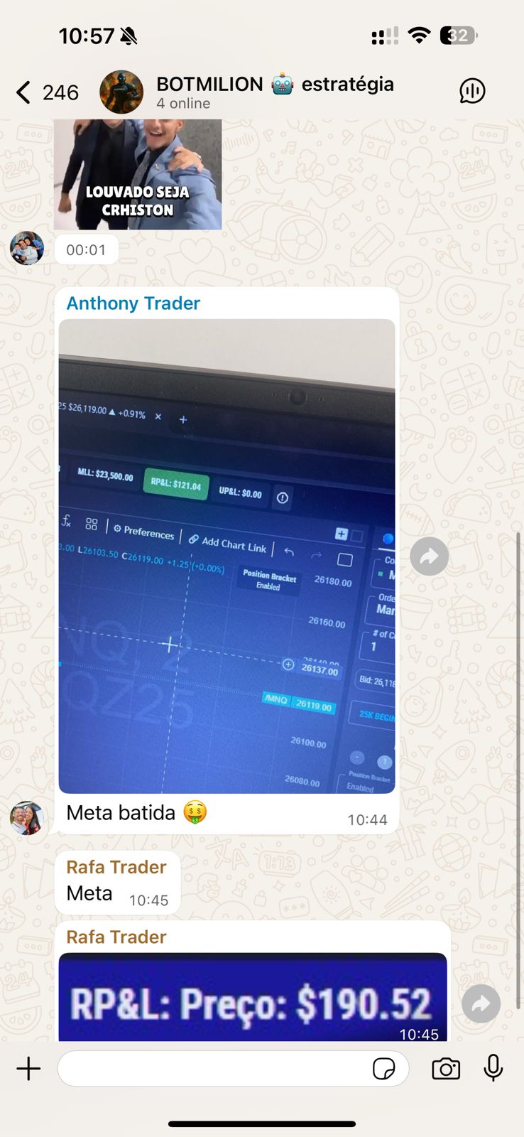 Prova social BotMilion 4